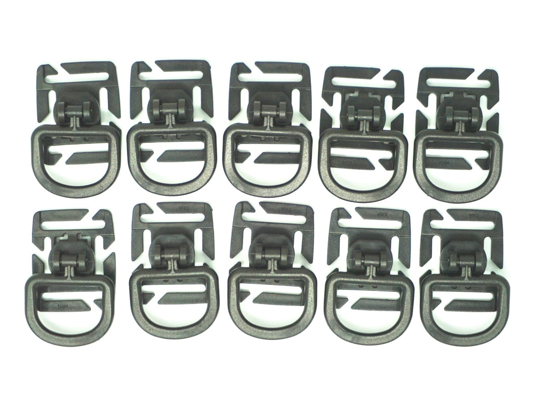 (10) Adjustable D-Rings